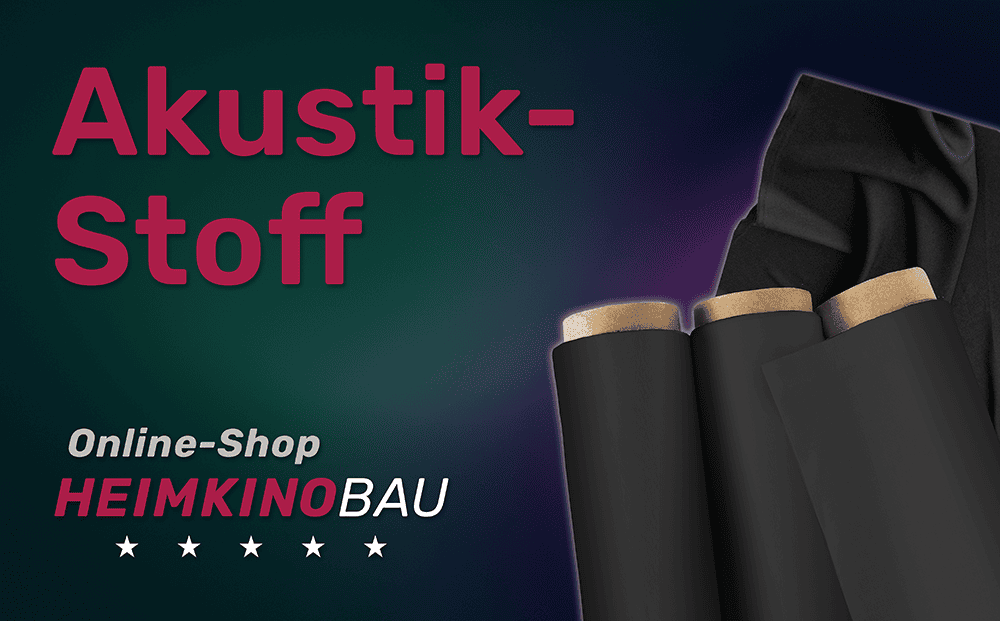 Banner für Heimkinobau-Shop Kategorie Akustikstoff