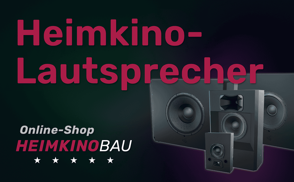 Banner für Heimkinobau-Shop Kategorie Lautsprecher