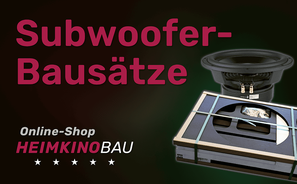 Banner für Heimkinobau-Shop Kategorie Subwoofer